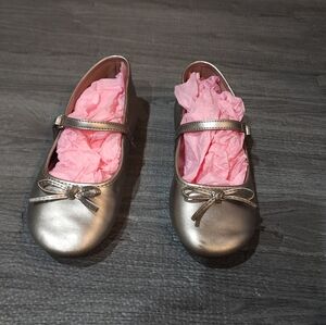 Silver Kids Mary Jane Shoes